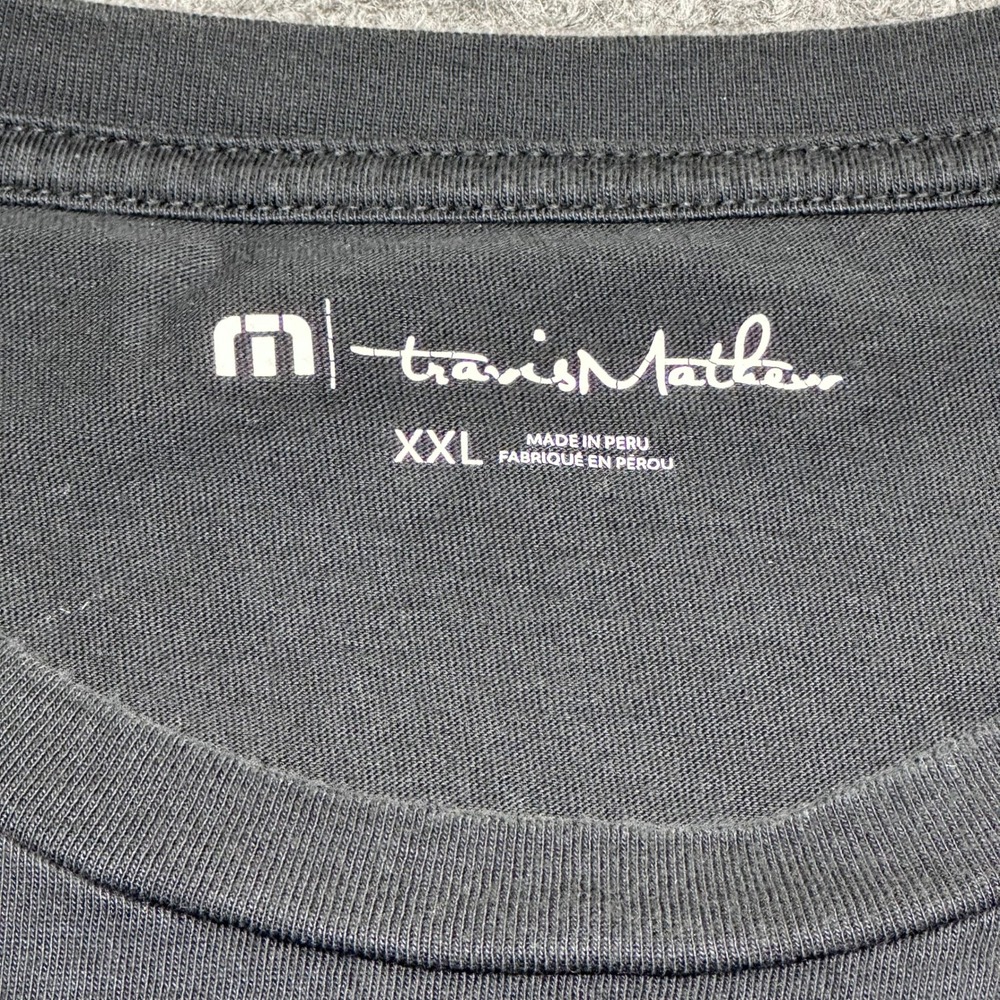TravisMathew T-Shirt Lot 2 XXL Black Gray Golf Cart Palm Tree Graphic‎ Tee - Picture 3 of 14
